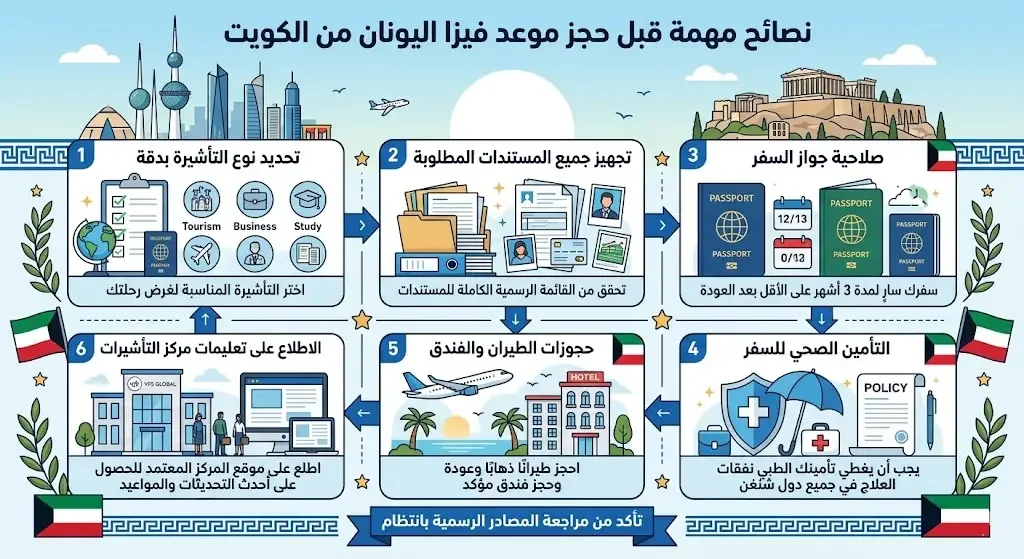 نصائح مهمة قبل حجز الموعد